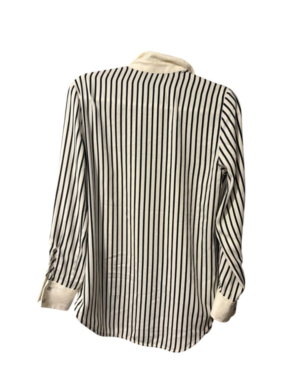 Jones & Co Striped Button-Up Blouse - Picture 4 of 7